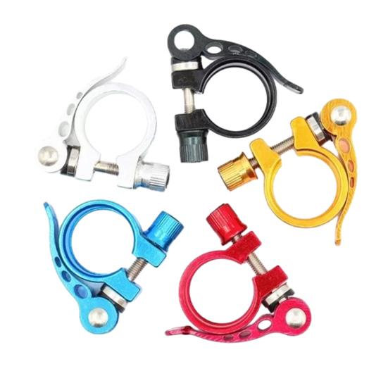 Bike Seat Post Clamp Lightweight Quick Release Aluminum Alloy 25.4 31.8 28.6 34.9 Universal Mountain Road Bicycle Seatpost Collar