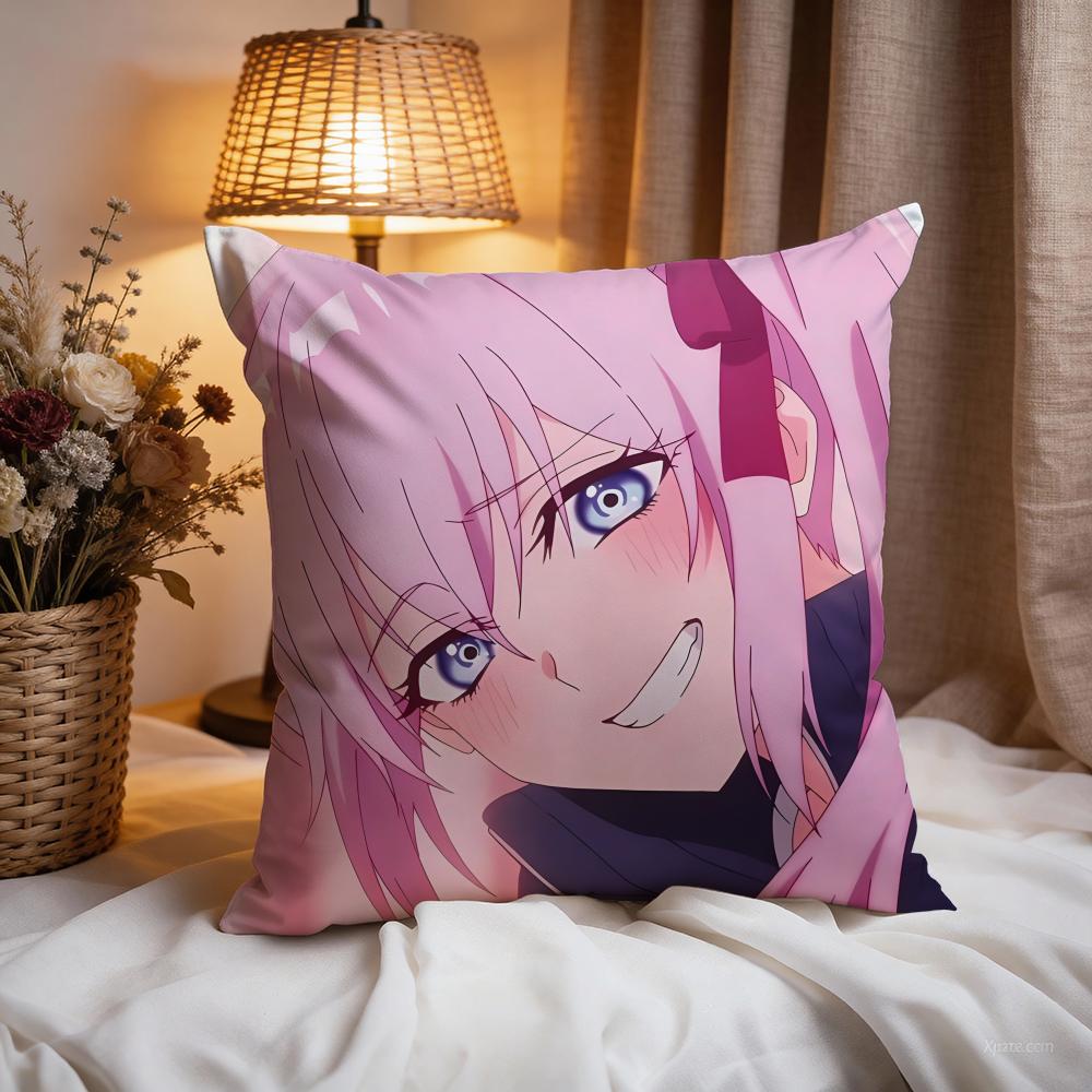 sShikimoris Not Just aCuties Cushion Cover Premium Comfort Reversible Pillow Cove -Two In One Design for Any Room & Car Interior