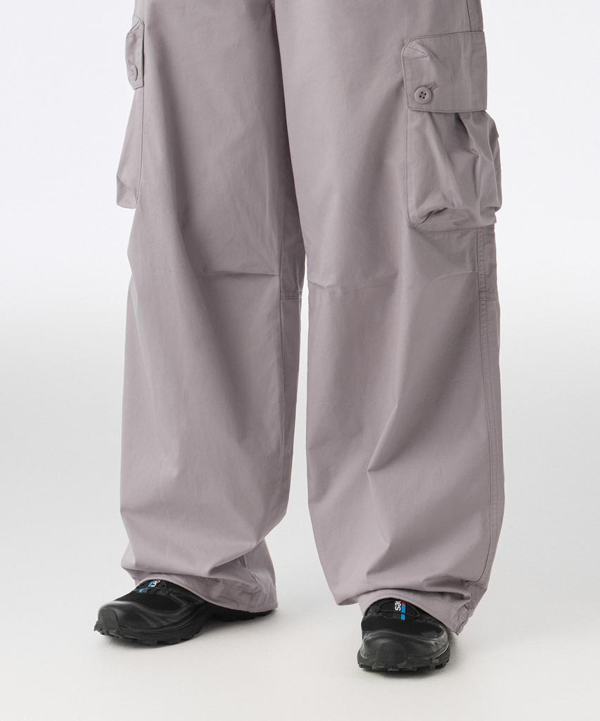 MUSINSA STANDARD WOMAN Women'S Cotton Parachute Cargo Pants [Purple Grey]