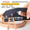 Enhanced Flat & Angled Edge Banding Hole Punch Pliers - Metal Handle, Smooth Operation