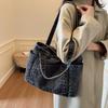 New women's mother bag large capacity denim fashion shoulder portable messenger bag casual women's bag