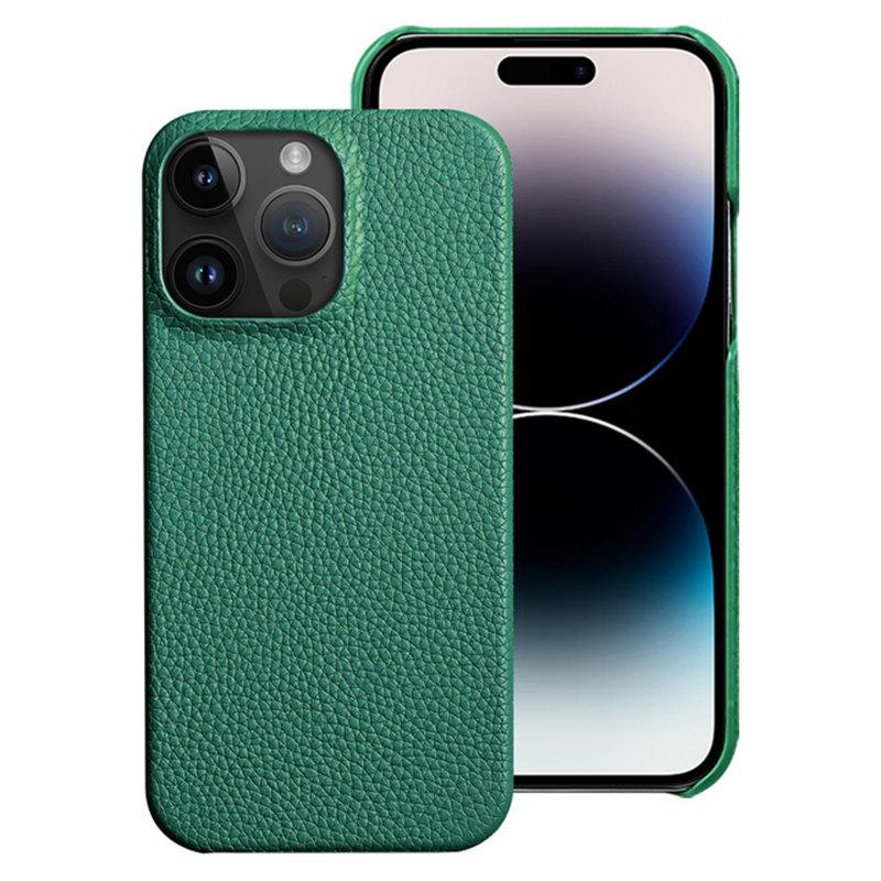 

Чехол для телефона из натуральной яловой кожи для iPhone 13 14 Pro Max 11 12 Pro Max X XR XS Max 6 6S 7 8 Plus задняя крышка iPhone 14 Plus зелёный