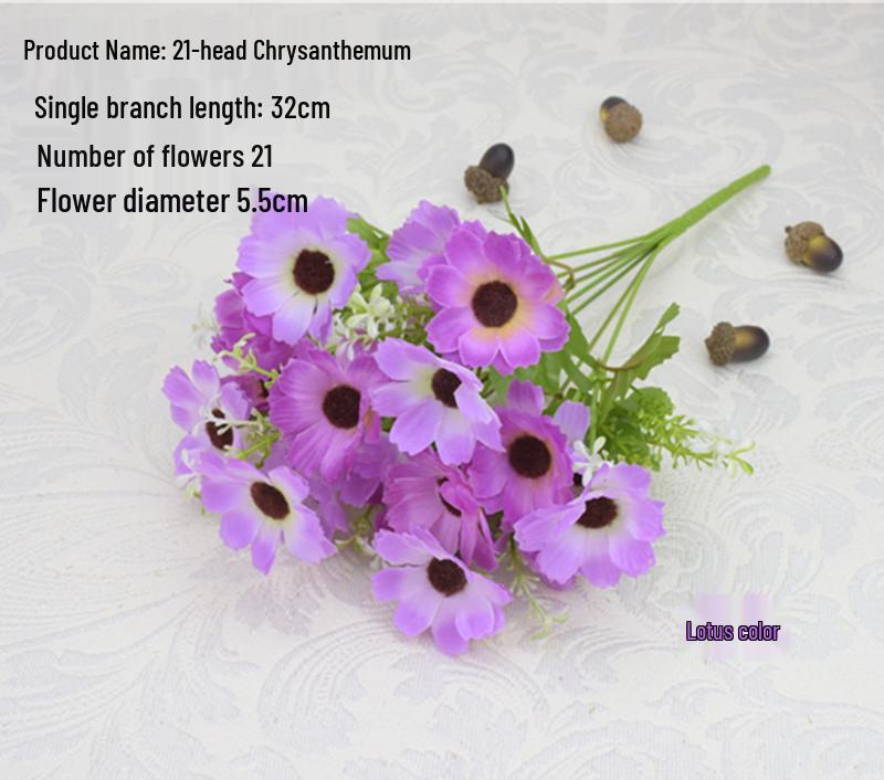 Fiori di Gigli Artificiali in Seta a Stelo Singolo per Decorazione Soggiorno o Tavola da Pranzo