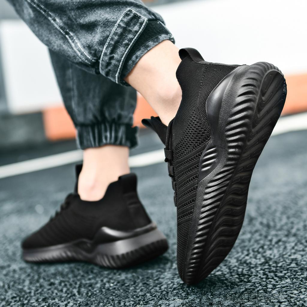 2022 Newest Men Casual Shoes Black White Shoes For Men Sneakers Lightweight Breathable Walking Tenis Masculino Zapatillas Hombre