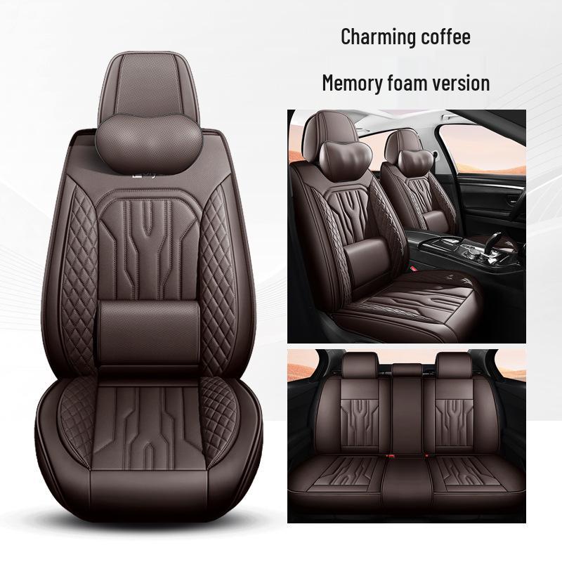 All-Season Leather Car Seat Cushions for Small Cars & SUVs
