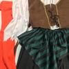 Costume di Coppia Pirati Caraibici Carnevale Halloween Capitano Cacciatrice Clubwear Tuta da Gioco Cosplay Vestito Elegante per Festa