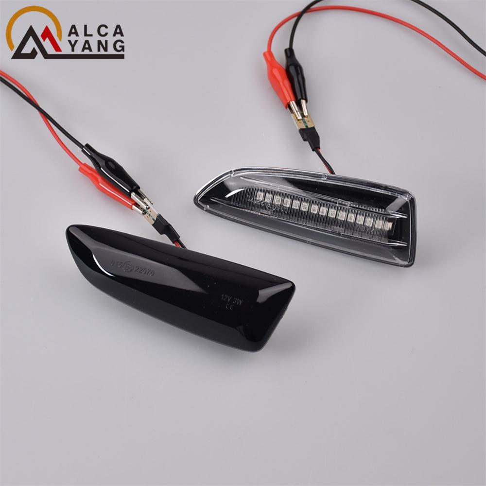 2PCS Led Dynamic Side Marker Turn Signal Light Sequential Blinker For Opel Astra J Astra J K Zafira C Insignia B Grandland XTurn Signal 2