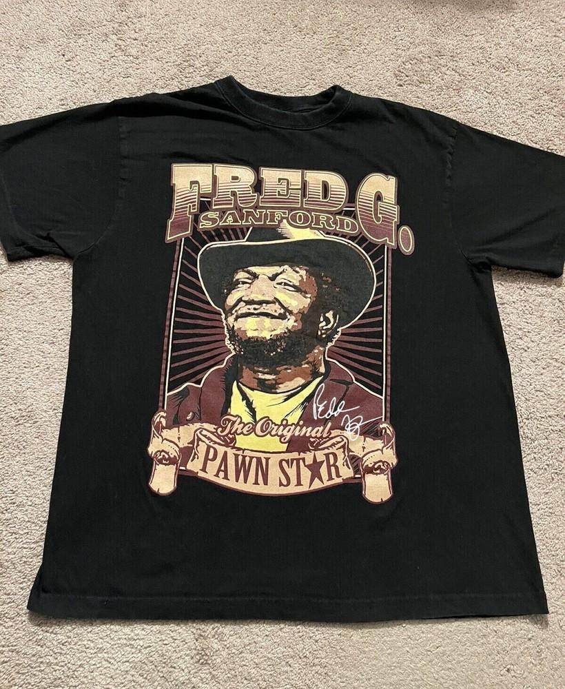 Санфорд и сын Фред Г. Редд Фокс Футболка Классическая Черная Унисекс S-5XL 1H0110 Унисекс Футболка XXXXL