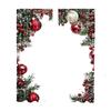 Party Essential Red Berries Pattern 2PCS Christmas Printed Curtains Luxurious Style Xmas Ball Holiday Windowcurtain