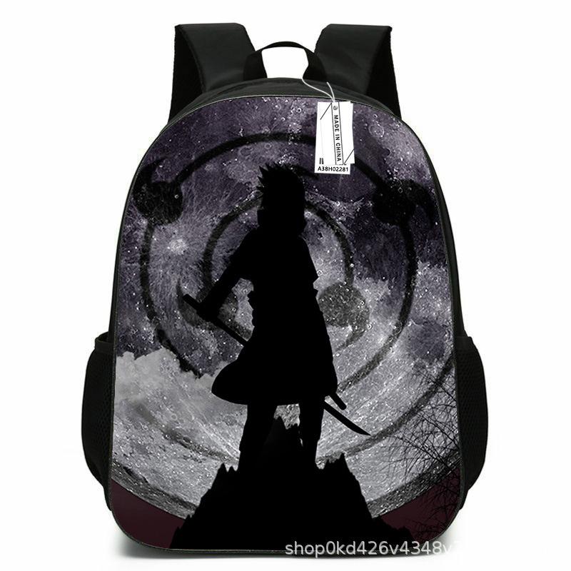 Naruto Peripheral Schoolbag Naruto Sasuke European and American Elementary and Middle School Students Backpack Cartoon Animation Computer Bag