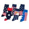 Men's National Flag Cotton Socks: Long Tube, Autumn/Winter Style, European & American Trend