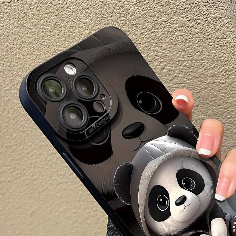 Panda graphic phone case for iPhone 15 14 13 12 11 x XR Xs SE2 SE 8 7 plus pro Max mini silicone back cover