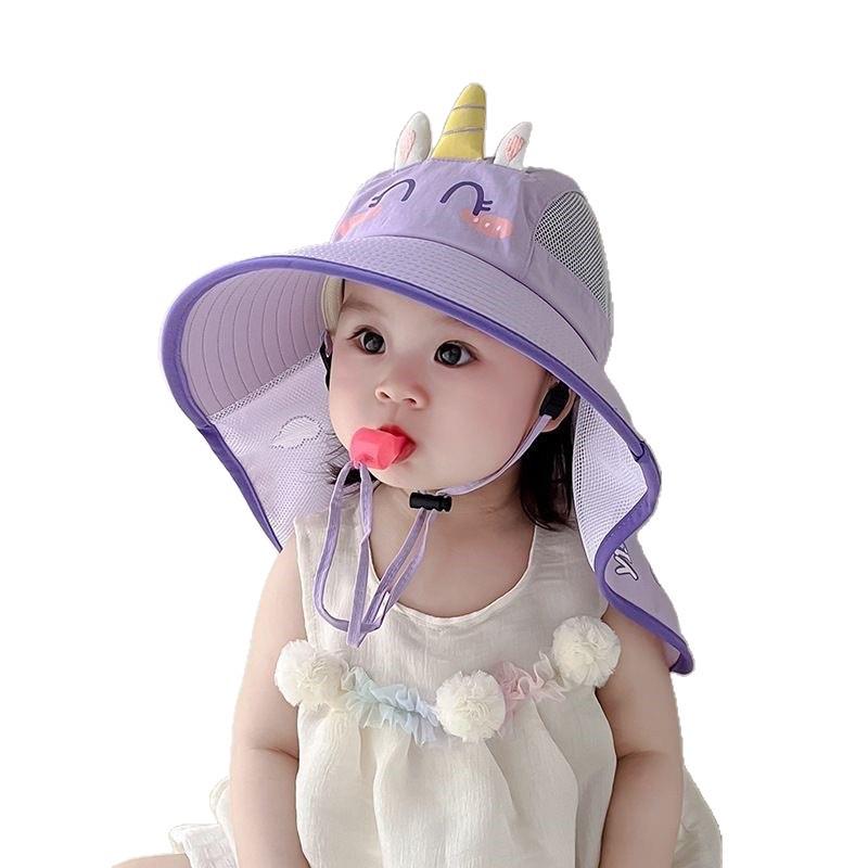 Kids' Sun Protection Hat with Neck Shawl - Spring & Summer Edition
