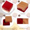 Puzzle Box 4 Pack Wooden Secret Puzzle Box With Hidden Compartment 3D Brain Teaser Magic Drawers Secret Magic Box Wooden Box Puz