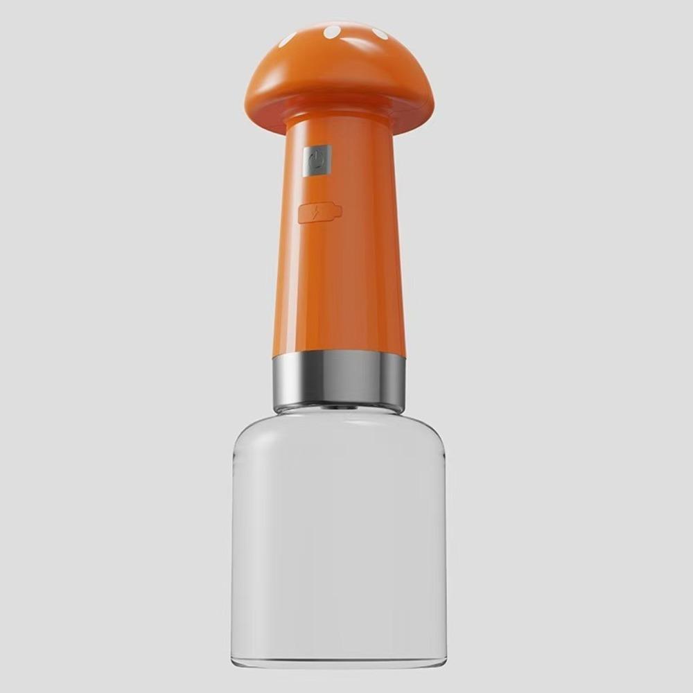 

Машина для піноутворення для душу для домашніх тварин у формі гриба, USB-зарядка, автоматичний дозатор мила, піноутворювач для домашніх тварин, домашня тварина помаранчевий