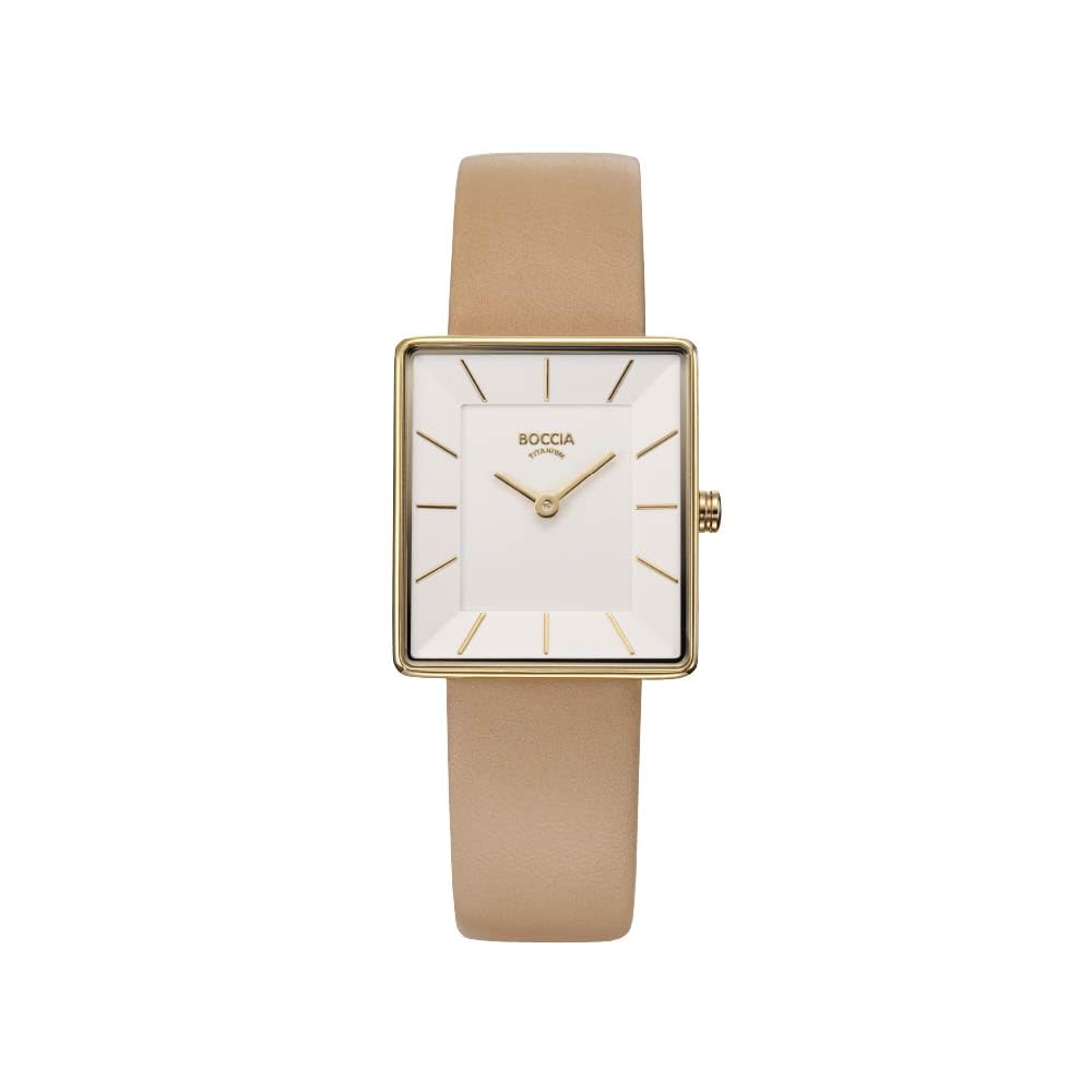 Watch Beige [Boccia Titanium] 3351-04 Women's