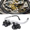 8X 15X 23X 2XLED Watch Jeweler Repair Magnifier Head-Mounted Headband Adjustable Magnifying Head Eye Glasses Loupe Lens