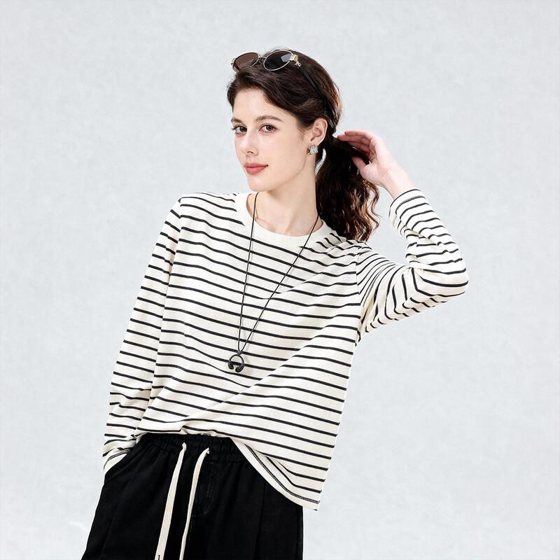 ENC Striped Long Sleeve T-Shirt S