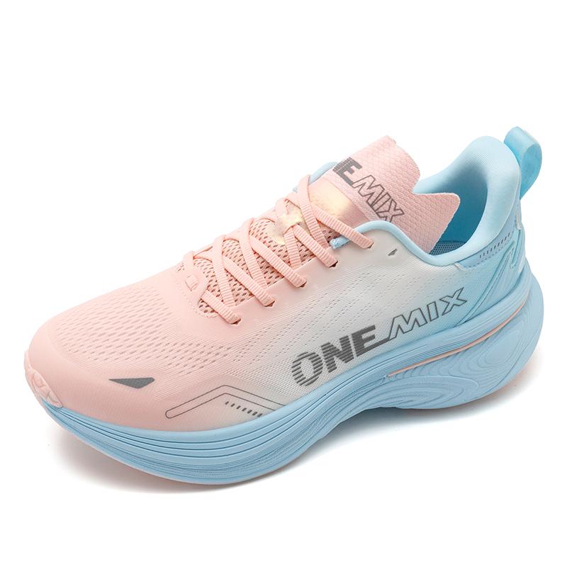 Onemix Laufschuhe Damen Leichte Sportschuhe Gepolsterte Springseilschuhe Frühling und Herbst Stabile Unterstützung Laufschuhe Herren