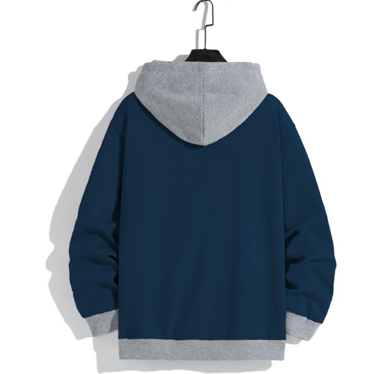 Męski sweter z kapturem modny męski wiosenno-jesienny w stylu zachodnim casualowy sportowy sweter pomniejszający wiek