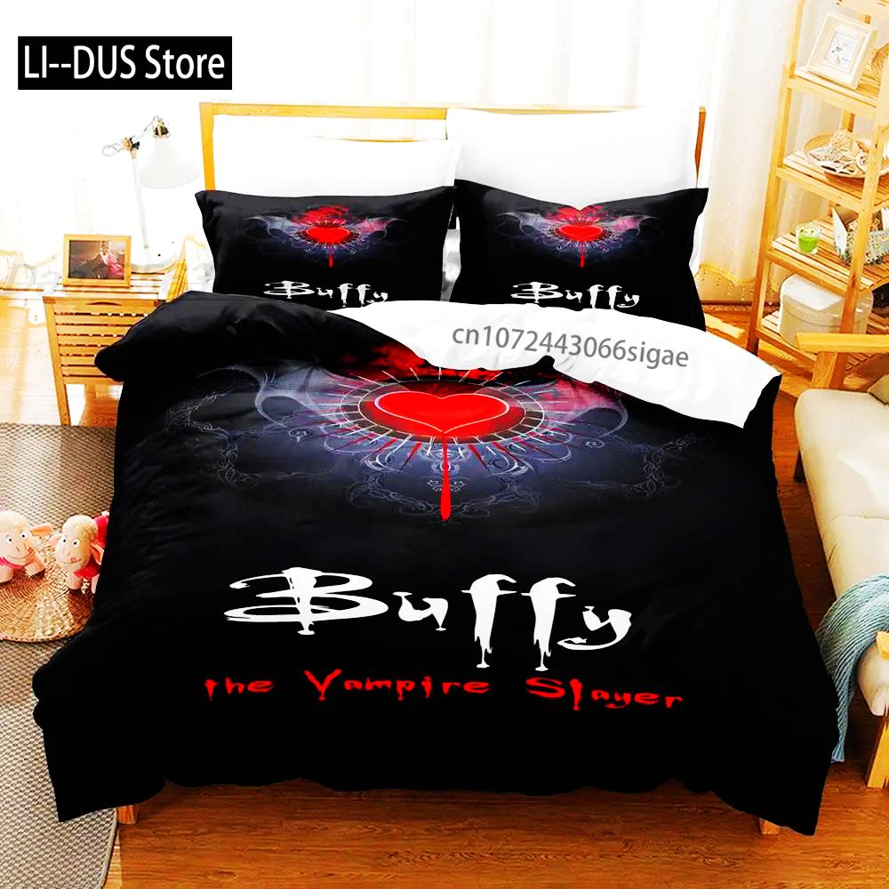 

Buffy The Vampire Bedding Set Single Twin Full Queen King Size Bed Set Aldult Boys Bedroom Duvetcover Sets 3D bettwäsche 135x200 135x200cm