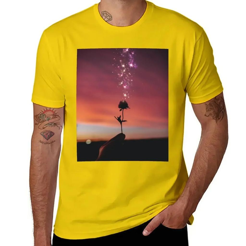 Rose At Sunset T-Shirt Quick-drying Plain Designer T Shirt Men