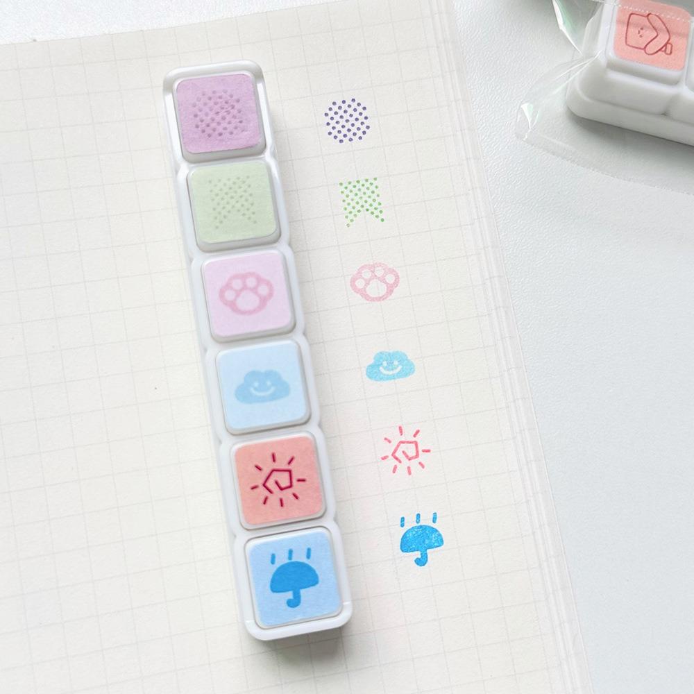 Cartoon Scrapbooking Stamp Kawaii Press Inkpad Stamps New Stamps Decorative  Journal Planner