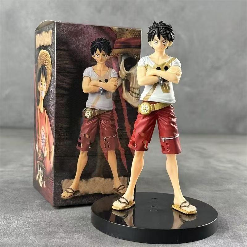 Brand New 15cm One Piece Luffy No. 1 No. 6 2D Anime Model Ornament