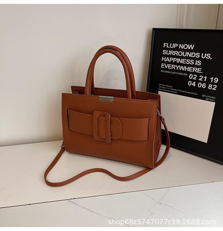 Women's bag 2025 new large-capacity commuter messenger bag high-end sense niche versatile shoulder handbag