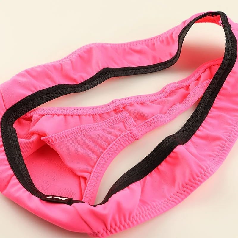 Firm Support and Soft E6000 Fabric 3D Pouch Thong Panties by La Pomme Made In Product Number 720060 Homme, Japan,