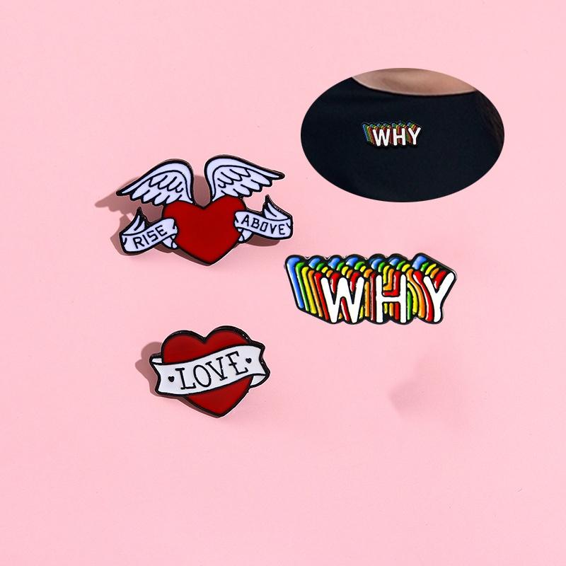 Przypinka ze stopu w kształcie serca do modnej dekoracji i wielofunkcyjnego użytku