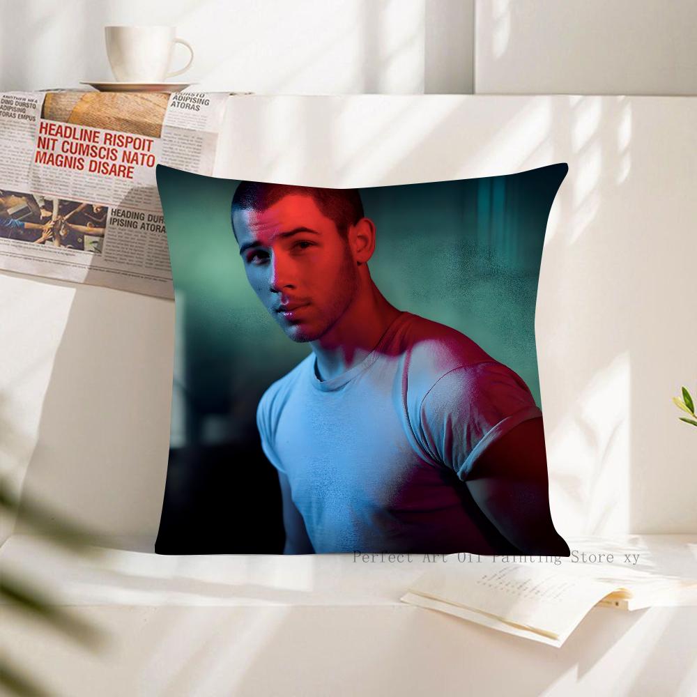 Band J-JONAS B-BROTHERS Pillow Case Square Pillow Cushion Cover Bedroom Sofa Room Decoration Casual Pillow Cover