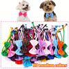 10pcs The Latest 2026 Pet Collar Set Includes 10 Decorative Colorful Bow Collars - Adjustable and Machine Washable.