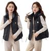 Cotton Vest Women's Autumn and Winter Girlfriends' Hooded Short Loose Casual Thickened Warm Outer Wear Vest