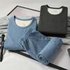 Men's Autumn Winter Thermals Clothes Thick Suits T-Shirts + Pants Undershirts Sets Turtleneck Sweater Tops Blouse For Men