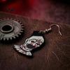 Vintage Style Horror Earrings 1 Pair Halloween Theme Dangle Drop for Women, Scary Blood Gothic Acrylic Clown Earrings, Creative Punk Jewelry Costume,