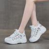 2518 Mesh Breathable Rhinestone Dad Shoes Women's Tide Summer New Platform Casual Shoes
