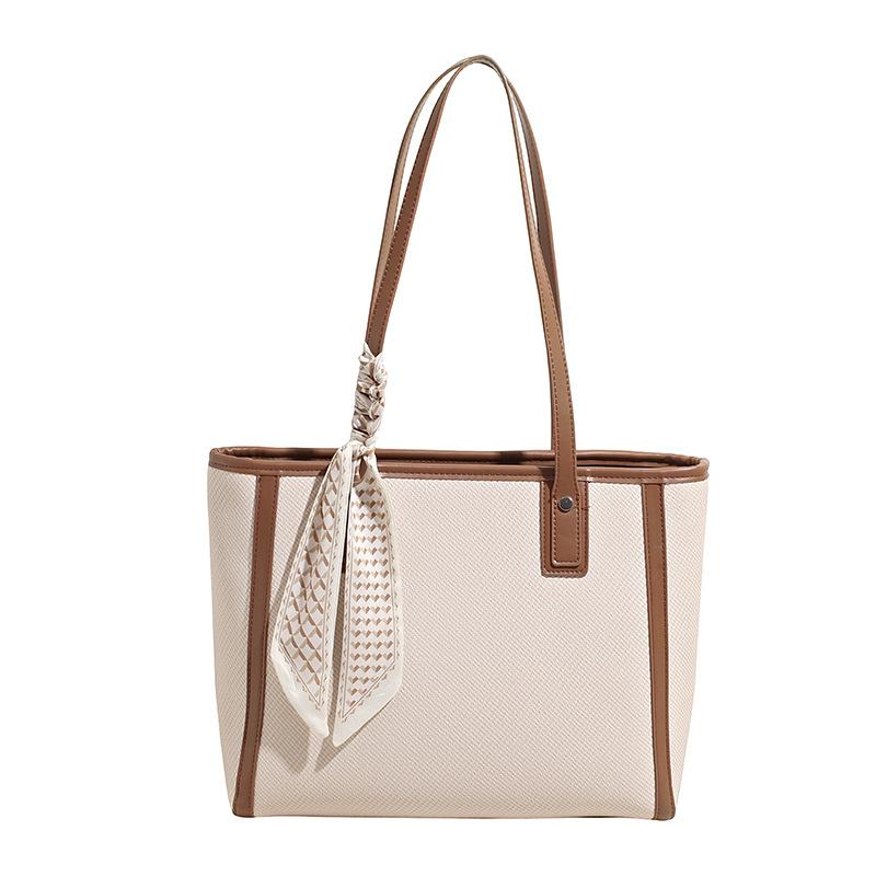 2025 New Commuting Simple and Versatile Handbag Shoulder Bag for Women Large Capacity Fashion Tote Bag Silk Scarf Bag