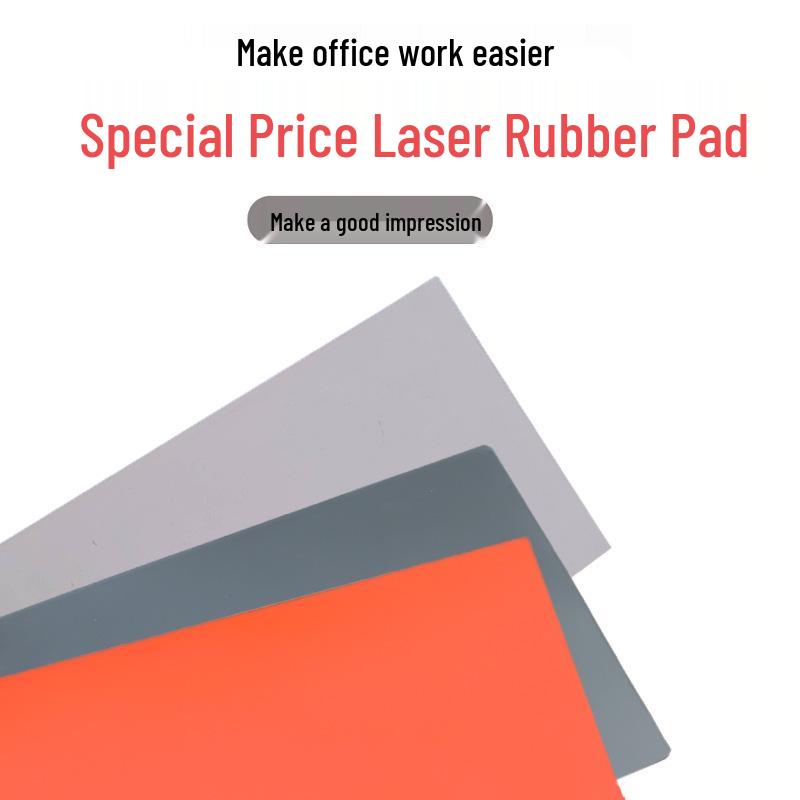 

A4 Laser Engraving Rubber Pad for Stamps, 2.3MM Thick, Dark Gray, Light Gray, Orange Special Price Laser Pad: Dark Gray