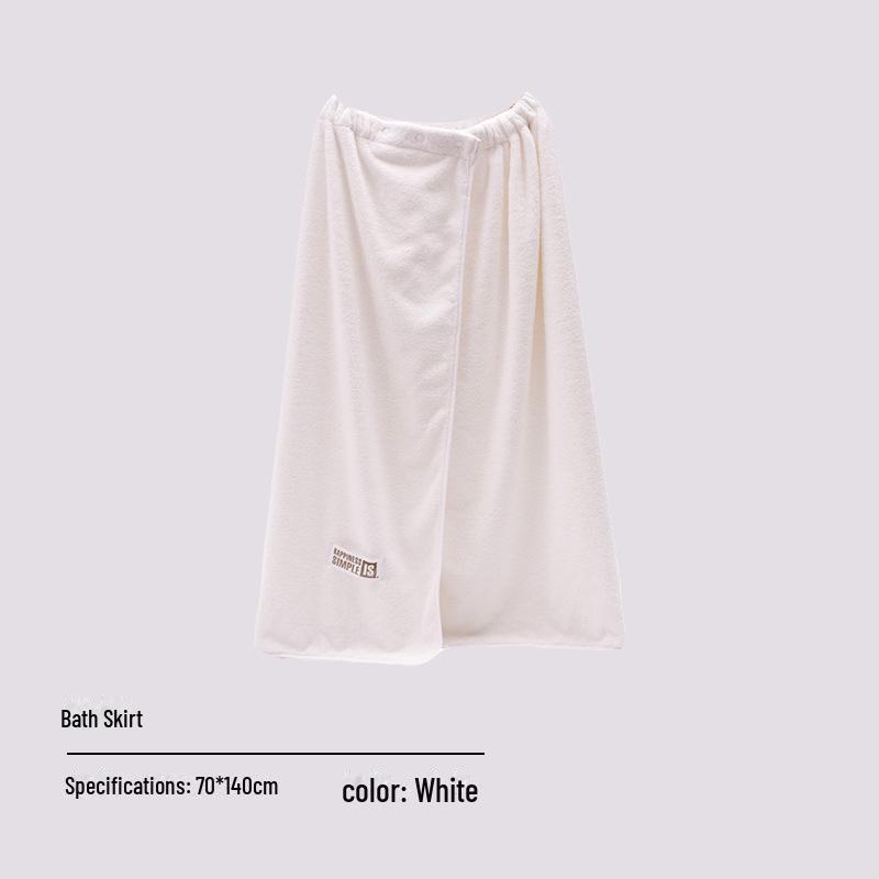 Women's Quick-Dry Coral Fleece Bath Wrap with Buckle, Hair Cap, and Cute Makeup Headband