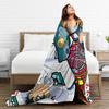 Vintage 90s Detective Conan Anime Blanket Kuroba Kaito Fuzzy Vintage Soft Throw Blankets Bedding Lounge Spring/Autumn Outdoor
