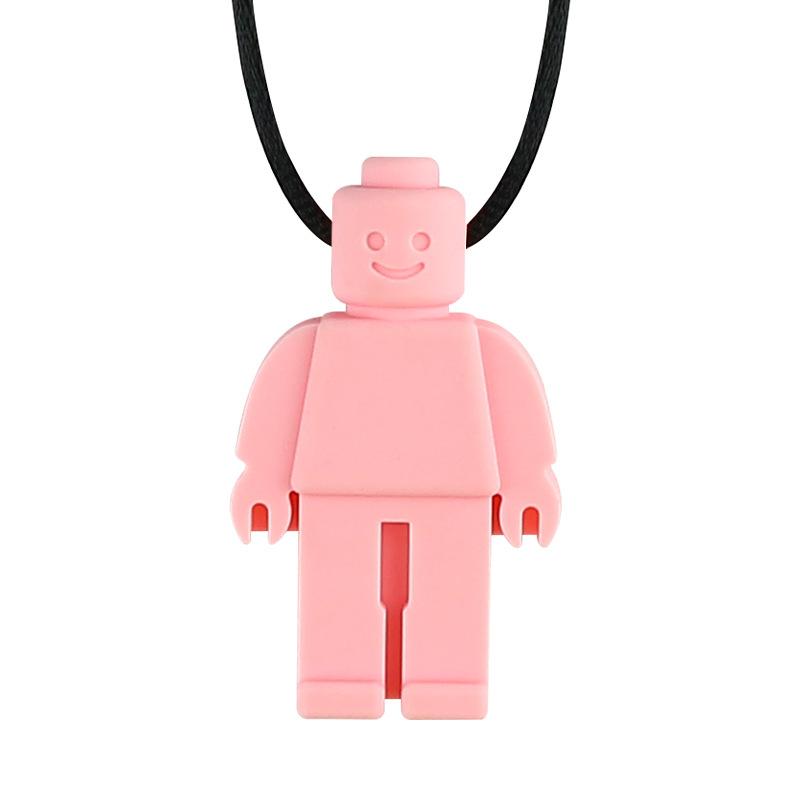 Silicone Chew Necklace for Sensory and Teething Relief Durable Non-Toxic Soft Beads Safe for Kids and Adults Adjustable Length