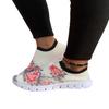 Women's shoes new painted printed mesh running shoes casual breathable sports shoes flat single shoes