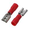 100PCS AWG 22-16 Insulated Spade Wire Connector FDD1.25-187 Red Female Connectors