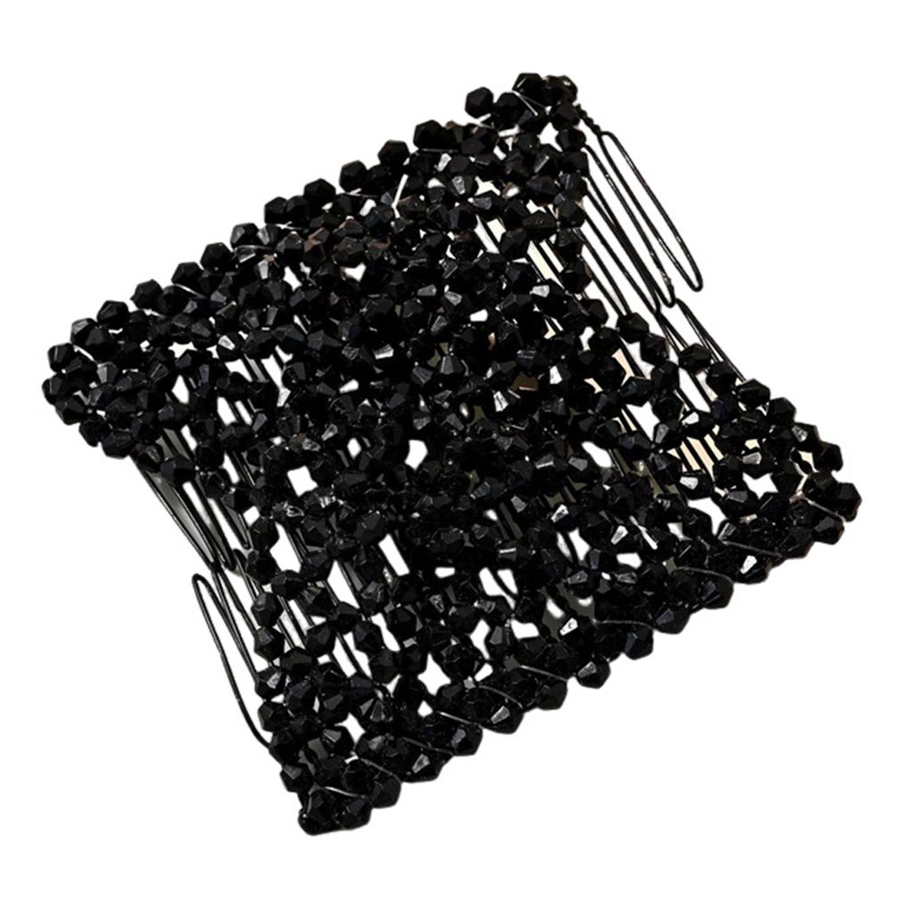 Damen Magischer Elastischer Haarkamm 2-reihiger Magischer Dehnbarer Haarkamm für Geburtstag Bühnenparty Frisur