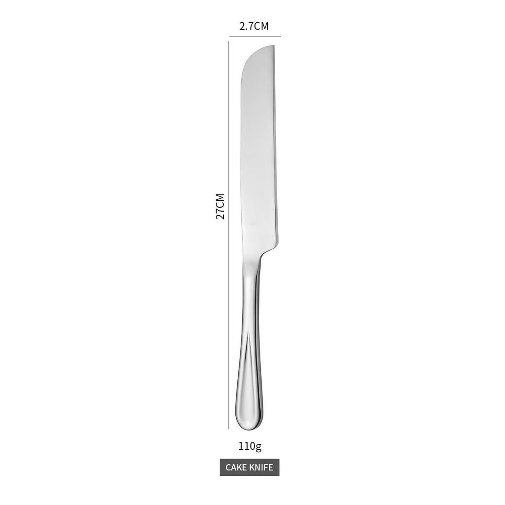 Stainless Steel Cutlery Pizza Cutter and Spatula Set for Weddings, Birthdays, and Parties