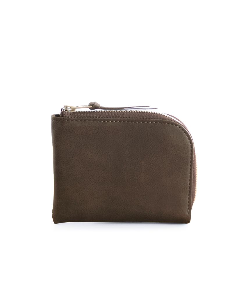 Graygray City Zipper Wallet Ink Brown
