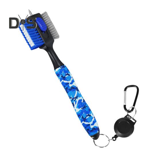 

Щетка для чистки клюшек для гольфа, очиститель для гольфа с магнитным карабином, аксессуары для спорта на открытом воздухе для мужчин, инструмент для чистки кистей для гольфа