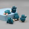 5Pcs/Lot Snorlax Mini Figure 1.8-3cm Micro Landscape Cake Decoration Kawaii Ornaments