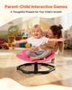Kids Swivel Chair, 220 lbs Capacity, Flower Shape Sensory Spinning Chair, Autistic Kids Sensory Toy Seat with Non-Slip Metal Base, Toddler Sit & Spin